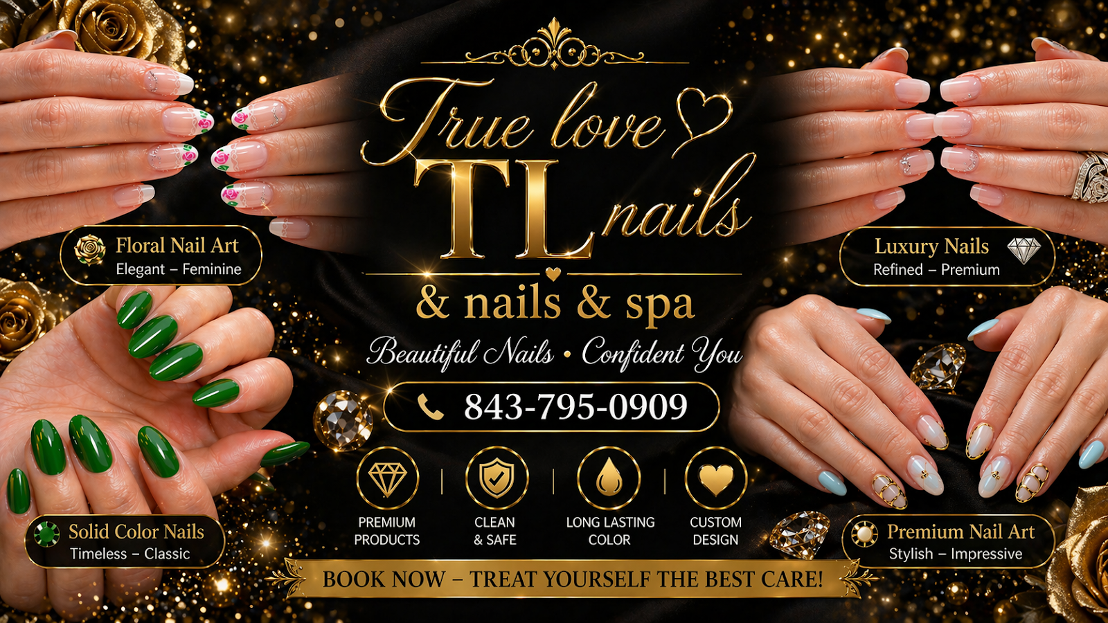 True Loves TL Nails and Spa logo